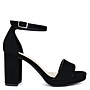 W-Wood Casual Heels - Black