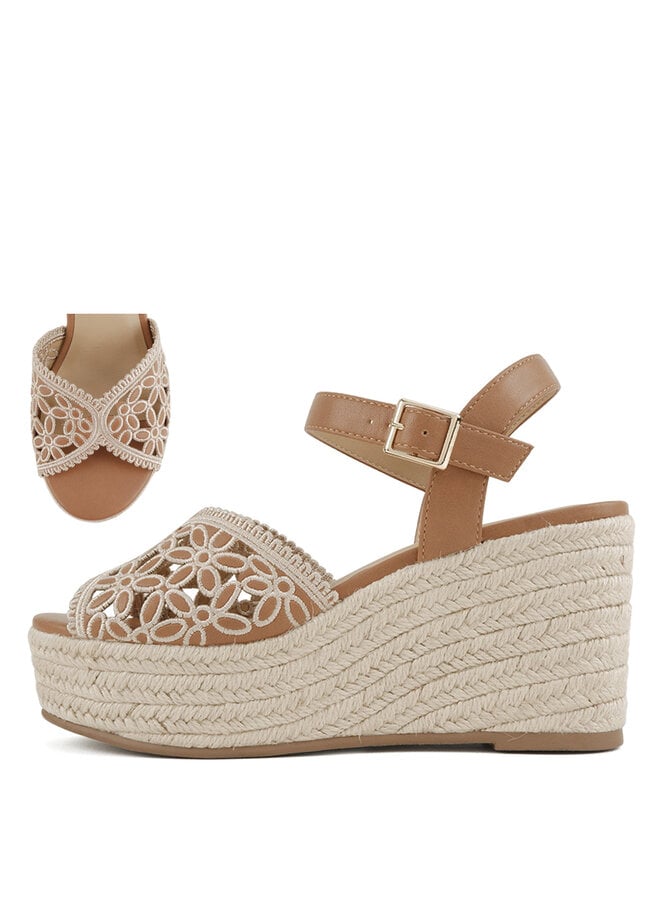 Katima Platform Sandals - Light Tan