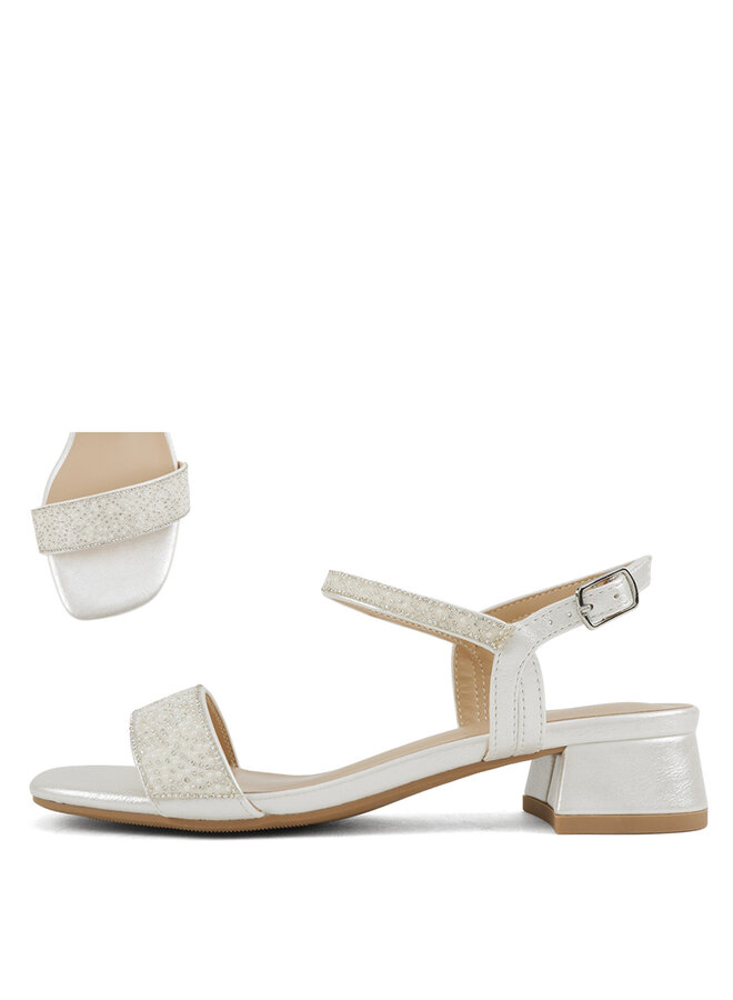 Story Dressy Heels - White Pearl