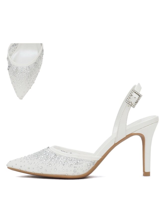 Moldova Dressy Heels - Pearl Mesh