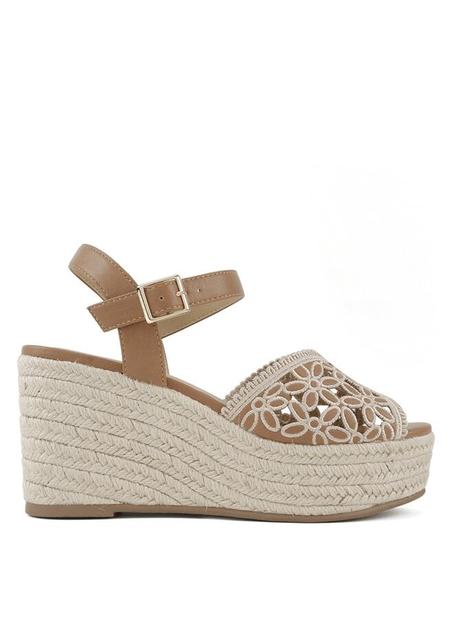 Katima Platform Sandals - Light Tan