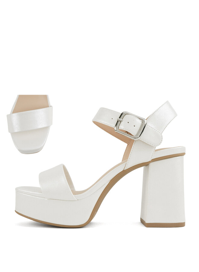 Macey Casual Heels - Pearl Pu