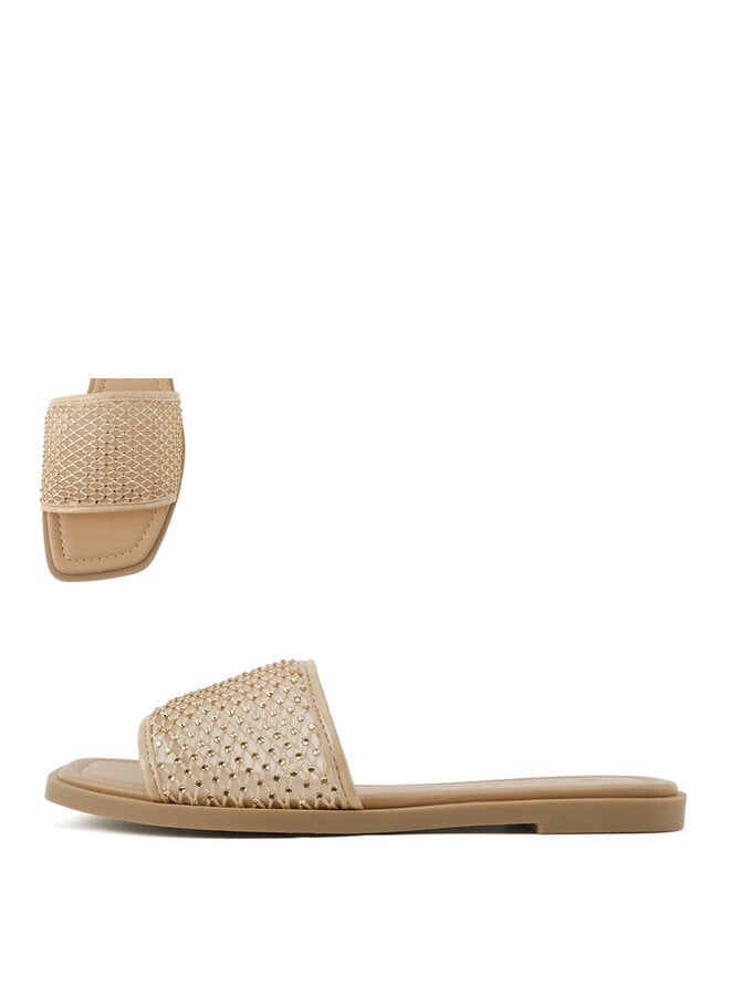 Rossa Flat Sandals - Taupe