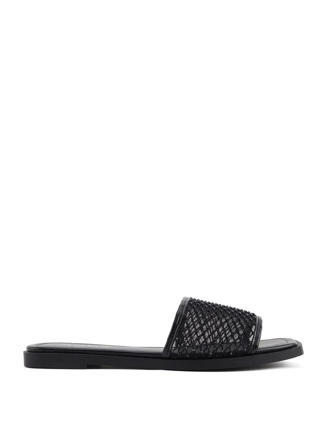 Rossa Flat Sandals - Black