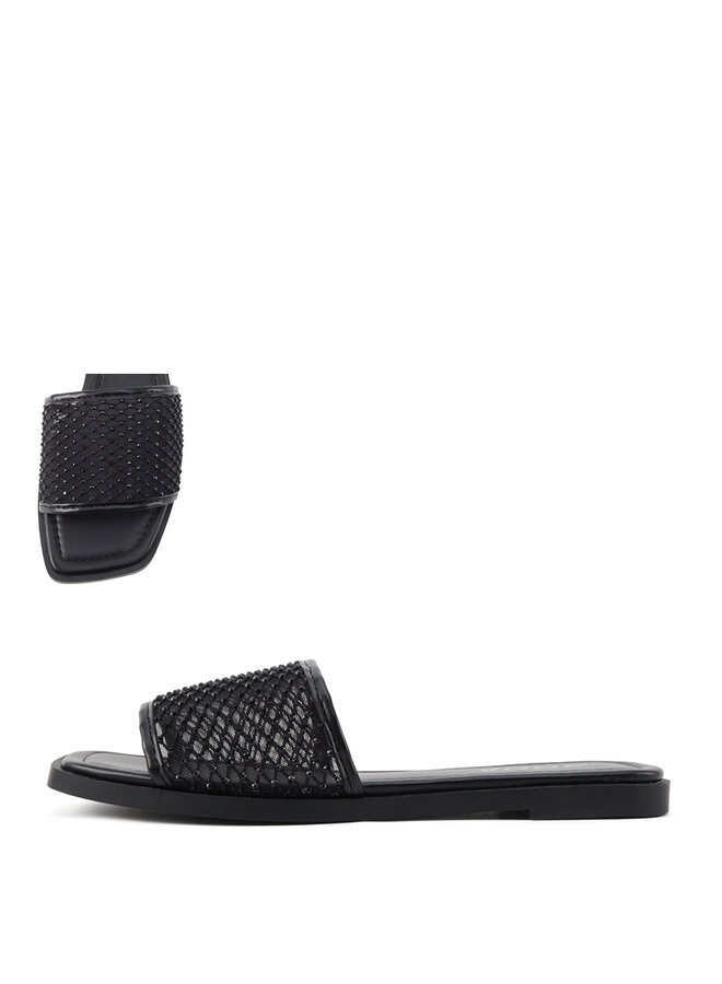 Rossa Flat Sandals - Black