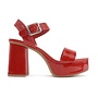 Macey Casual Heels - Red Patent