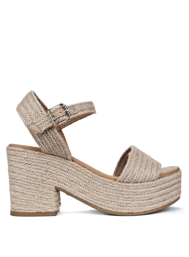 Castle Platform Sandals - Jute