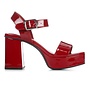 Macey Casual Heels - Red Patent