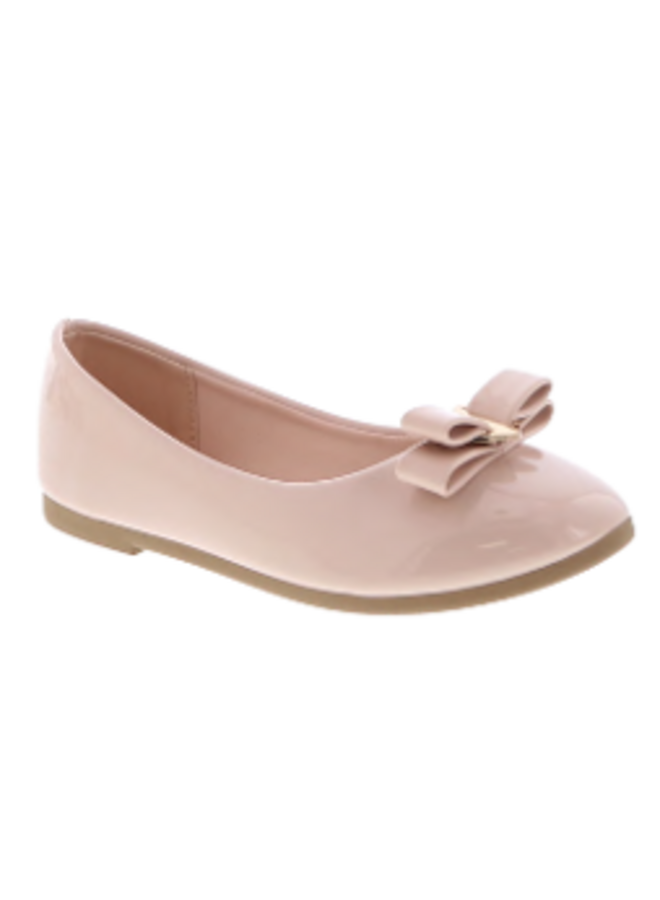 Darla-46k Kids Flat - Nude Patent