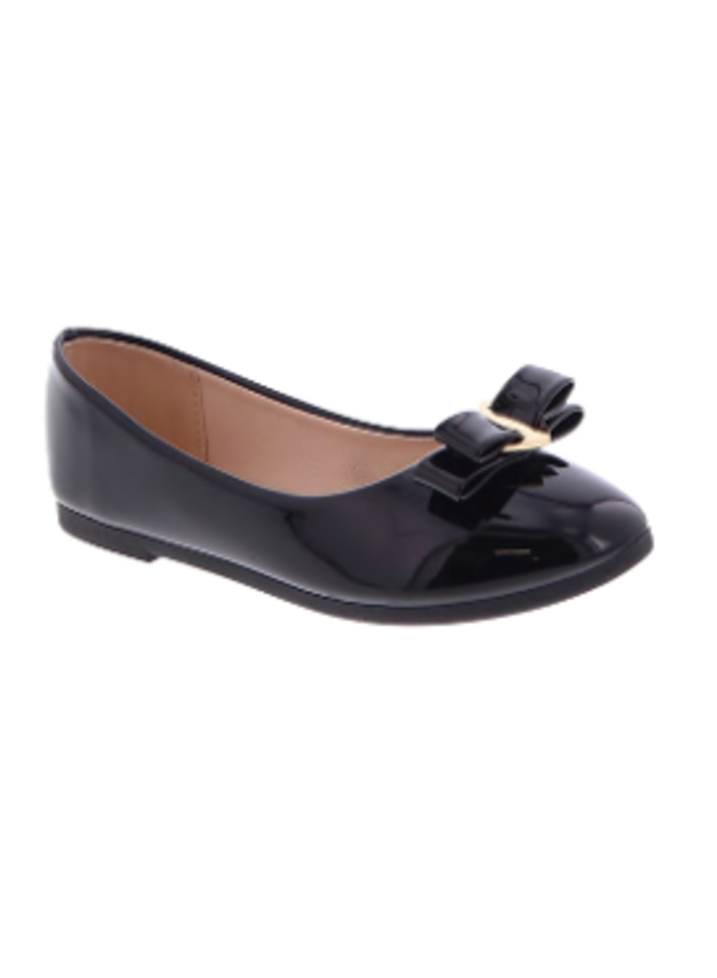Darla-46k Kids Flat - Black Patent