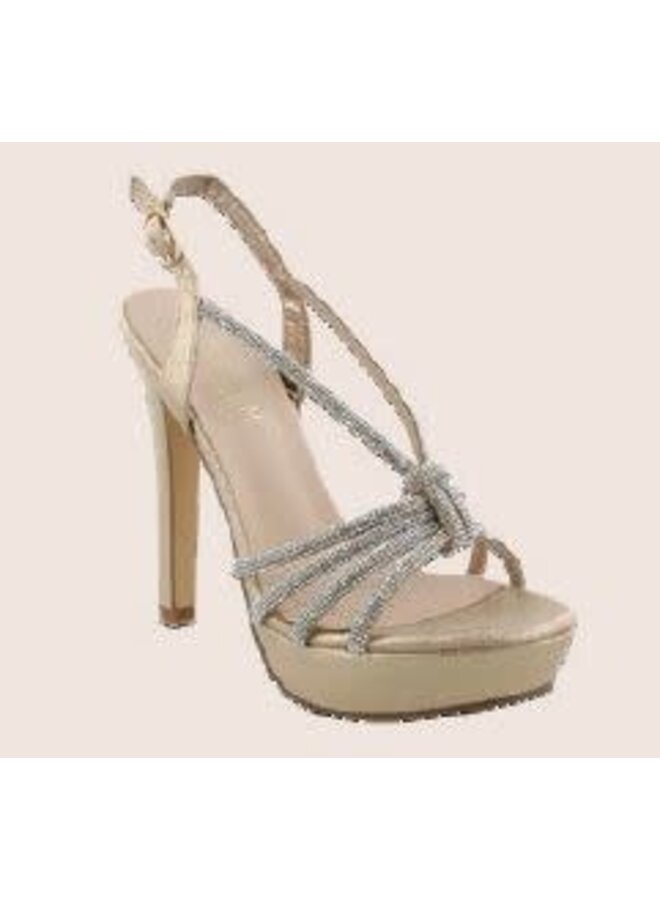 Claire Dressy Heel - Nude Shimmer
