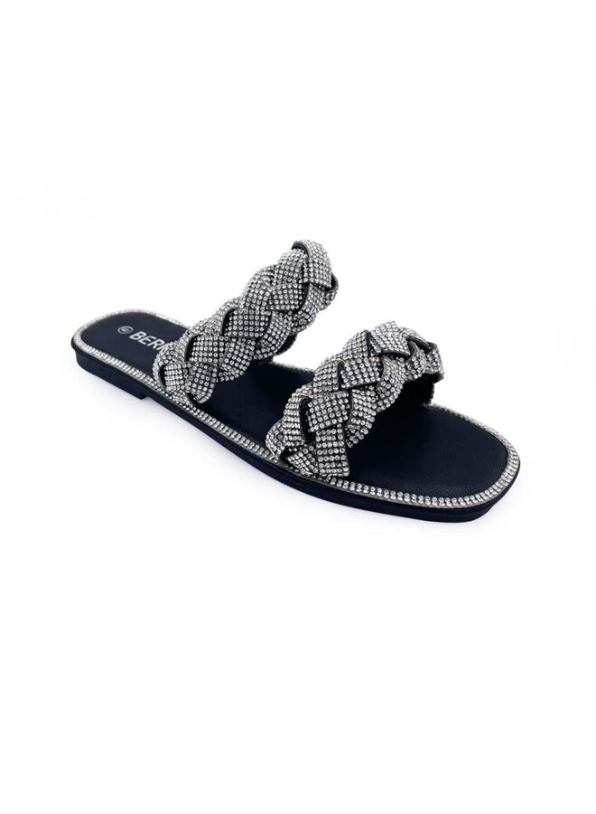 Maddy Kayra Flat Sandal - Black