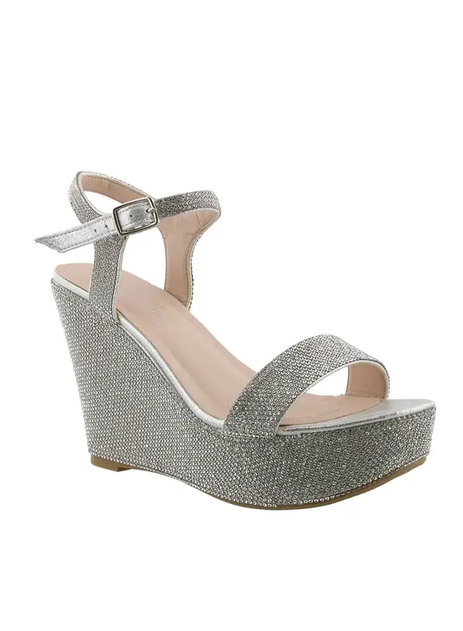 Christy-55 Dressy Heel - Silver