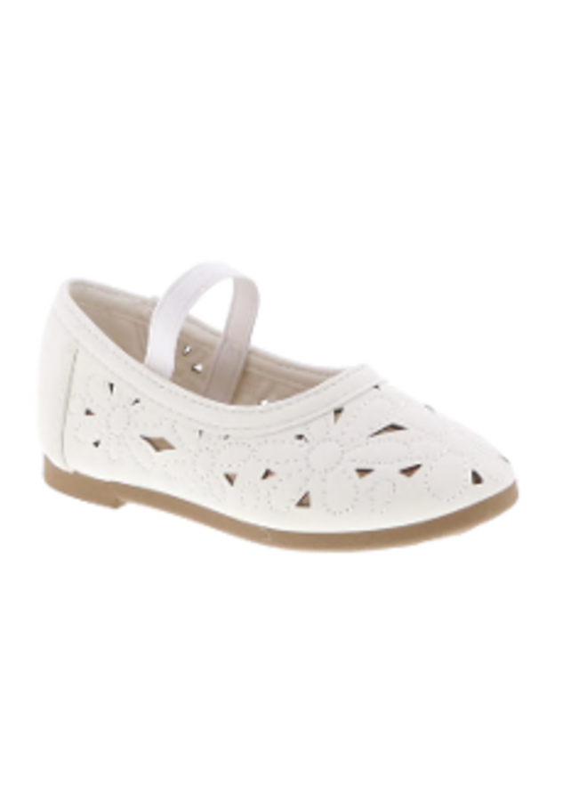 Darla-38a Baby Flats - White