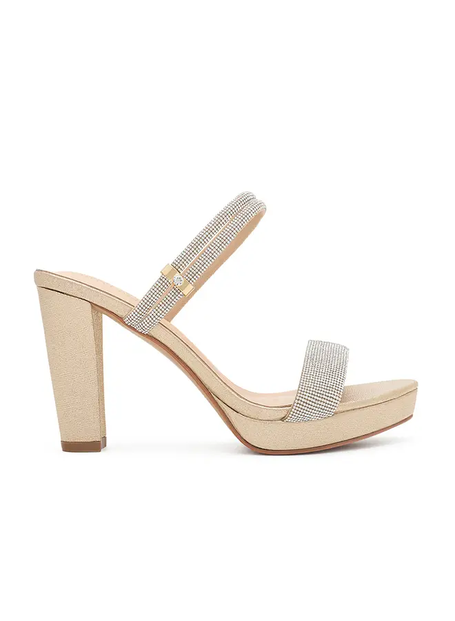 Amara-111 Dressy Heel - Nude Shimmer