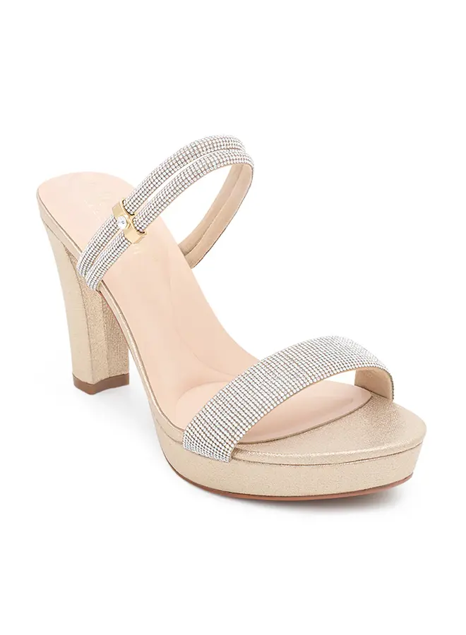 Amara-111 Dressy Heel - Nude Shimmer