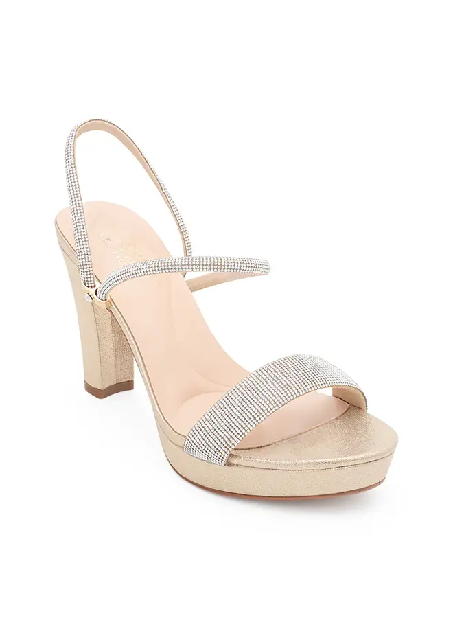 Amara-111 Dressy Heel - Nude Shimmer