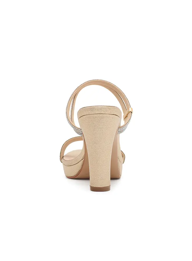 Amara-111 Dressy Heel - Nude Shimmer