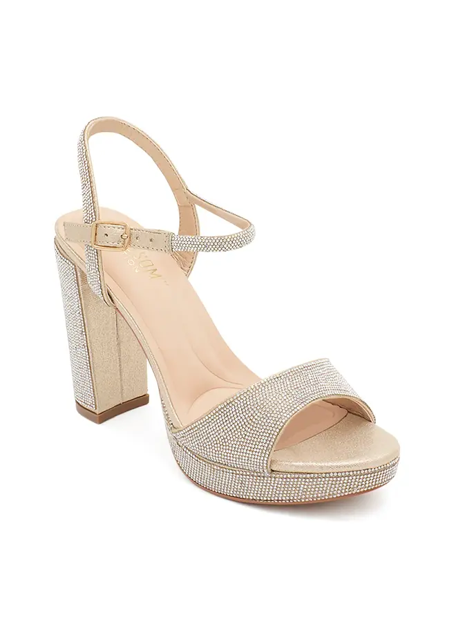 Jane-47 Dressy Heel - Nude Shimmer