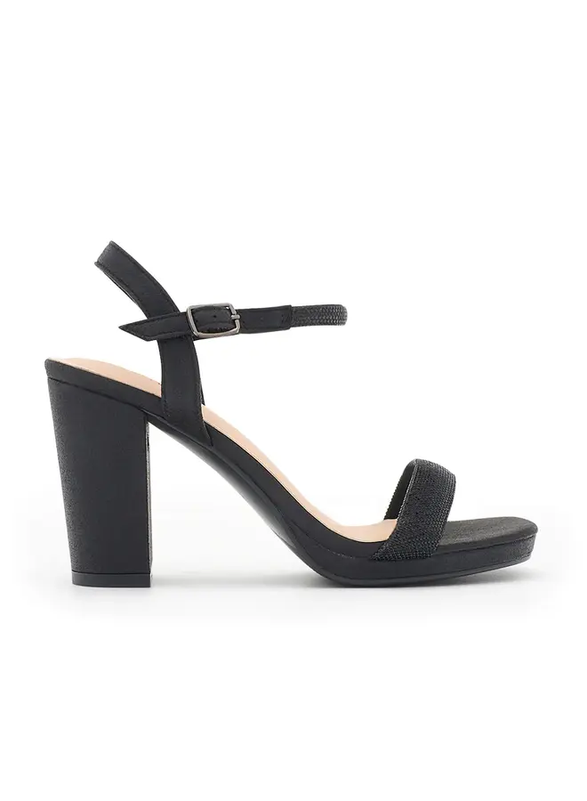 Morita-52 Dressy Heel - Black Shimmer