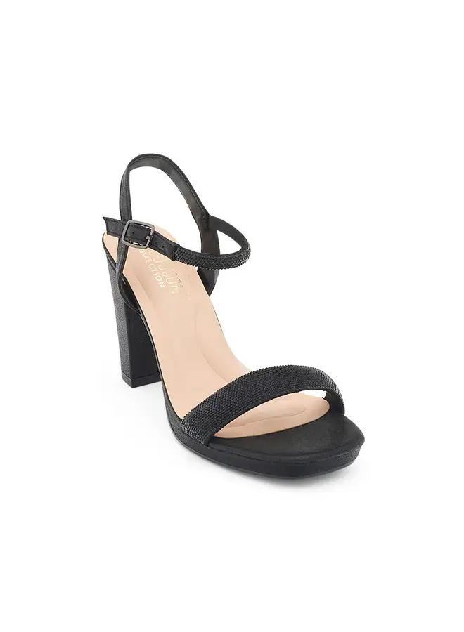 Morita-52 Dressy Heel - Black Shimmer