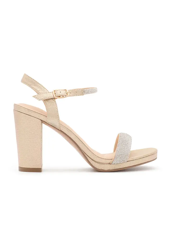 Morita-52 Dressy Heel - Champagne Shimmer