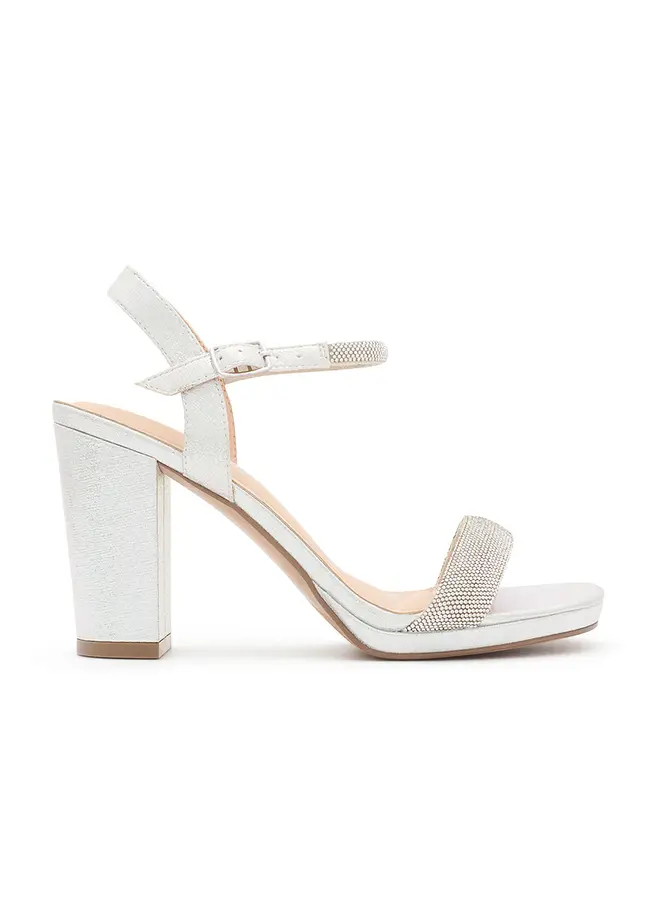 Morita-52 Dressy Heel - Silver Shimmer