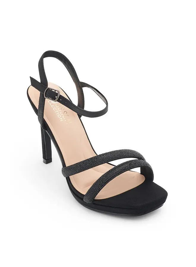 Helena-16 Dressy Heels - Black Shimmer