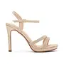 Helena-16 Dressy Heels - Gold Shimmer