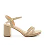 Nelly-10T Dressy Heels - Gold Shimmer