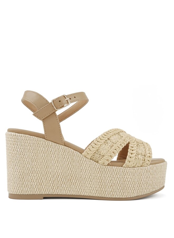 Loyal Platform Sandals - Natural/Raffia