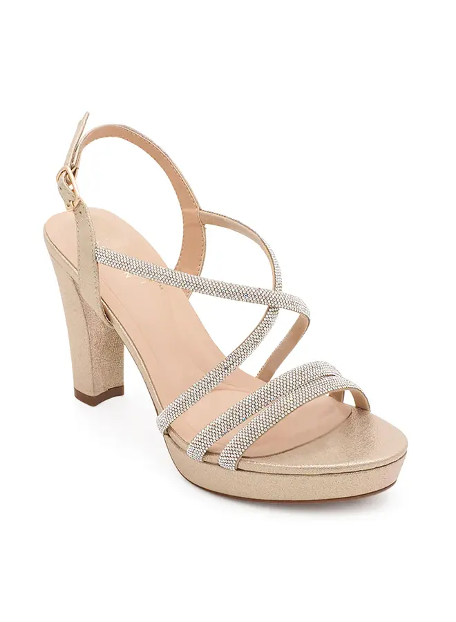 Amara-116 Dressy Heel - Nude Shimmer