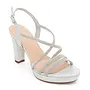 Amara-116 Dressy Heel - Silver Shimmer