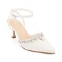 Selma-33 Dressy Heel - White Satin