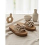 Susie-38 Comfy Sandal - Beige Linen