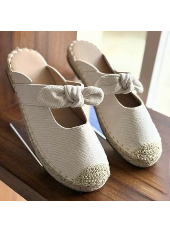 Brussels-1 Casual Espadrilles - Ivory Denim