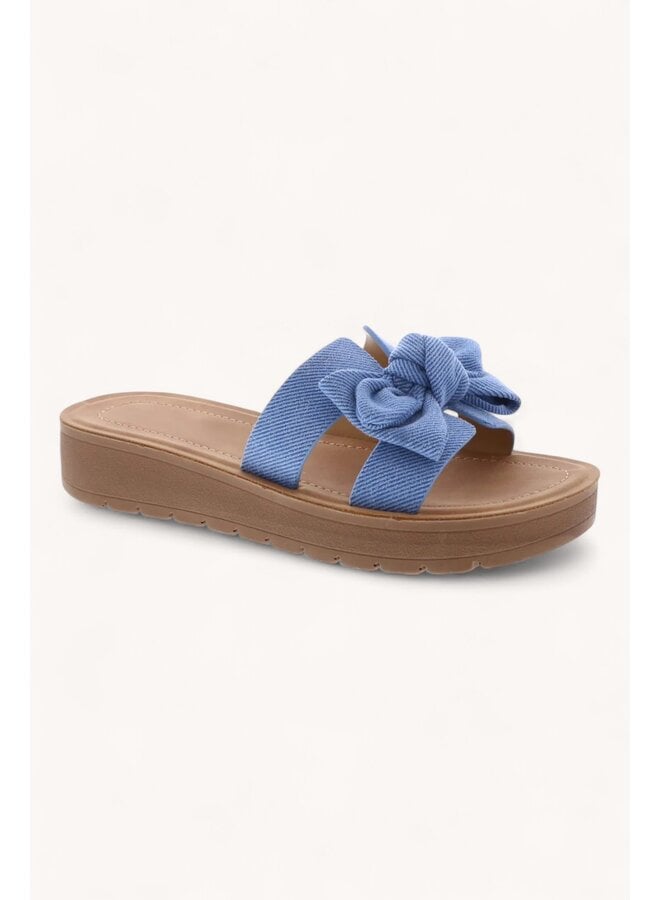 Susie-38 Comfy Sandal - Blue Denim