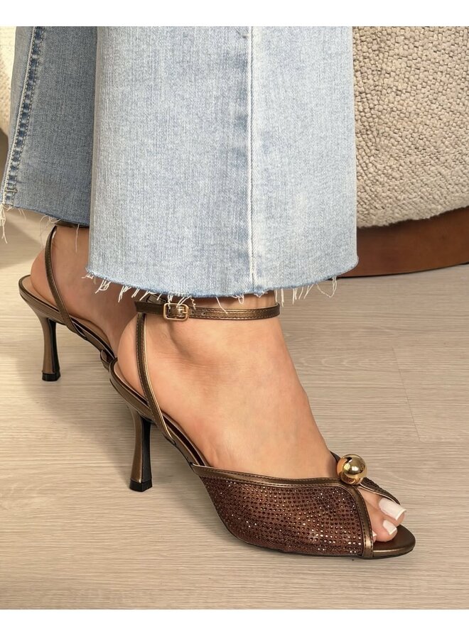 Marilyn-8 Dressy Heel - Bronze Pu