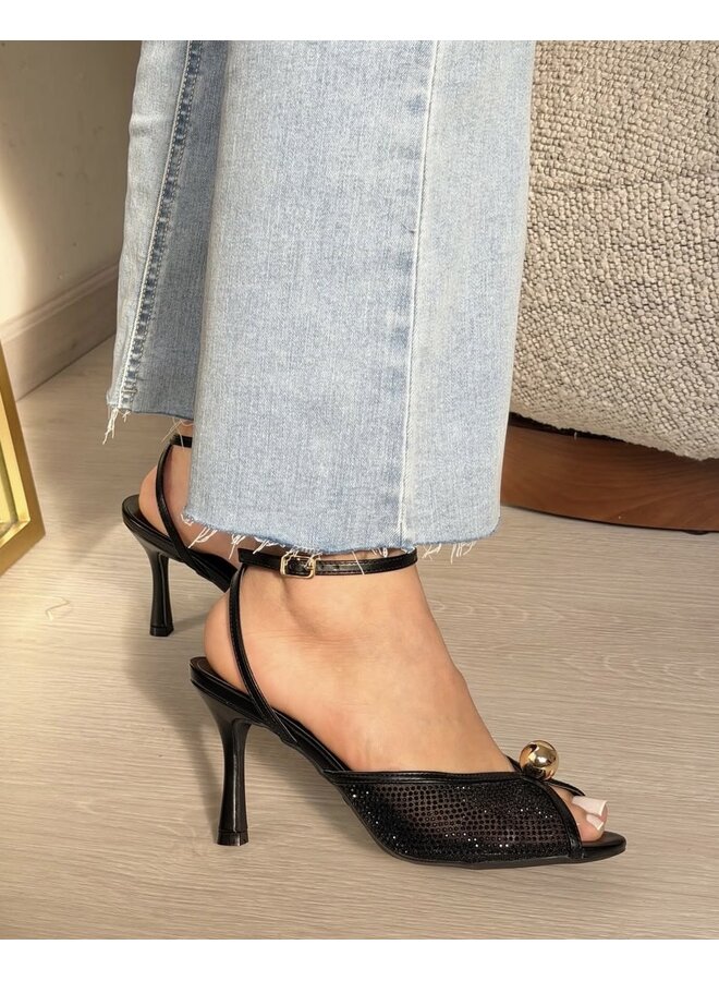 Marilyn-8 Dressy Heel - Black Pu