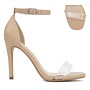 Jaiden Casual Heels - Clear Nude