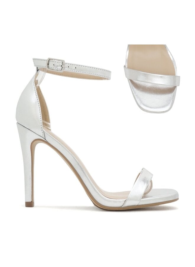 Jaiden Casual Heels - Silver Metallic
