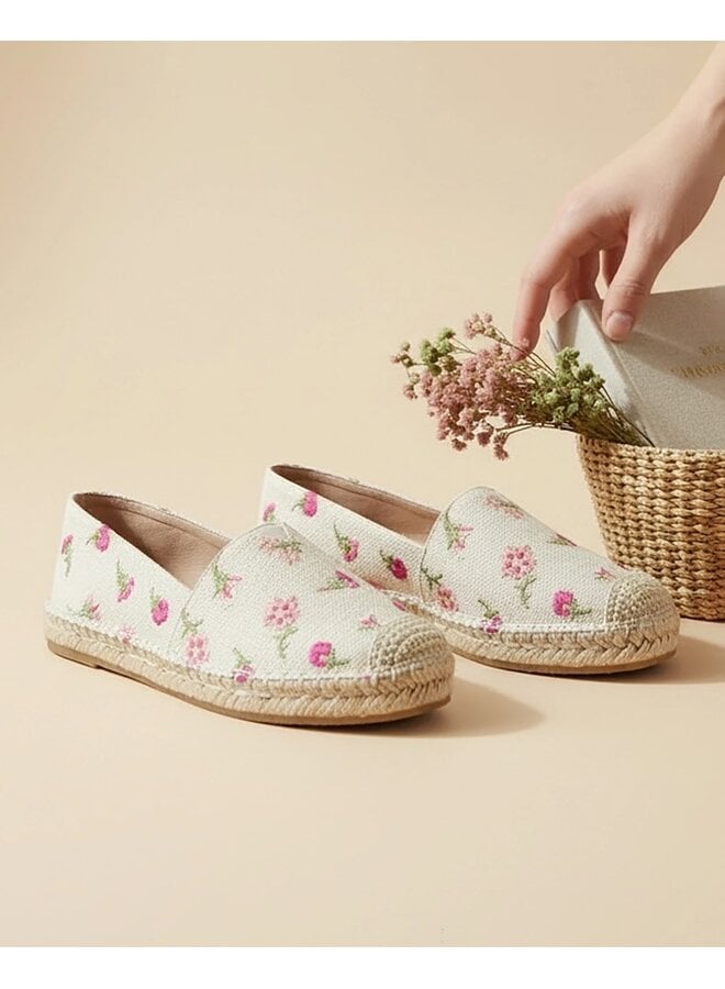 Chaya-5k Kids Espadrilles - Beige Linen