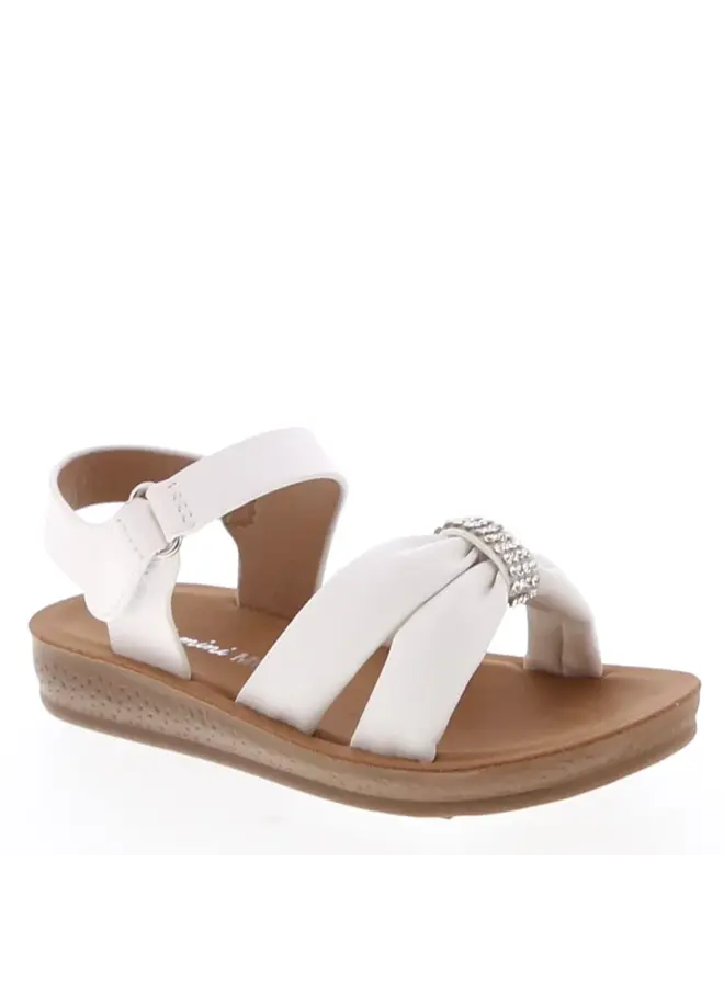 Tamera-36A Baby Sandals - White