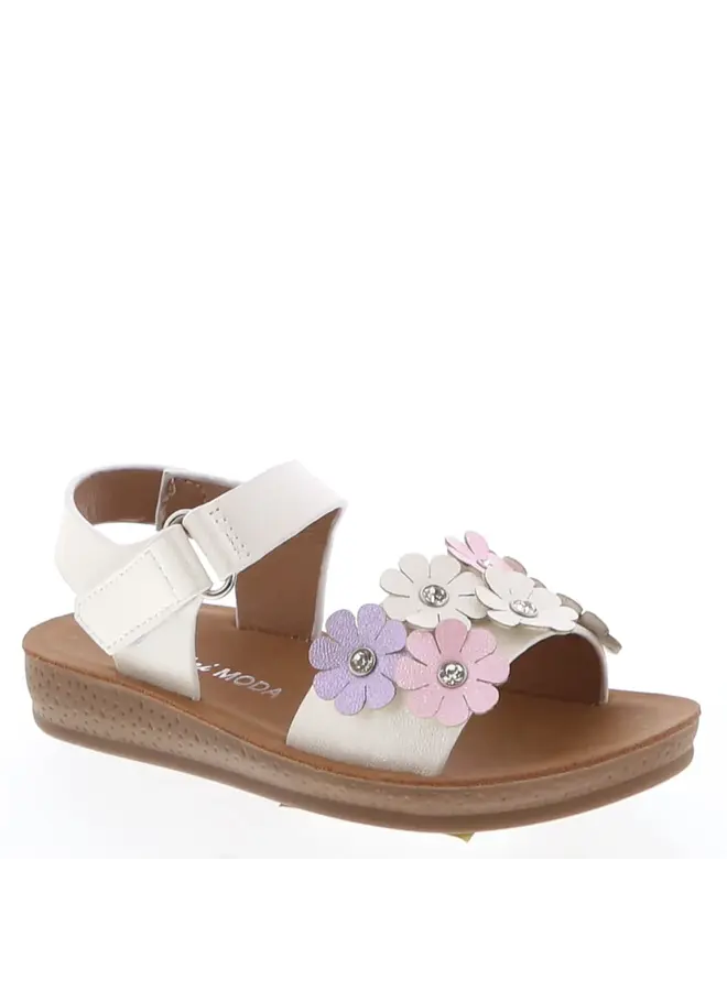 Maple-1A Baby Sandals - White