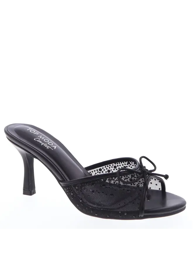 Elsa-93 Dressy Heel - Black Pu