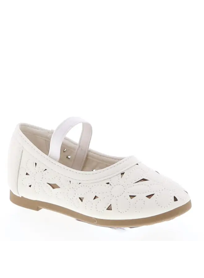 Darla-38a Baby Flats - White