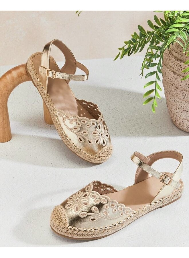 Chrom-77 Casual Espadrilles - Gold