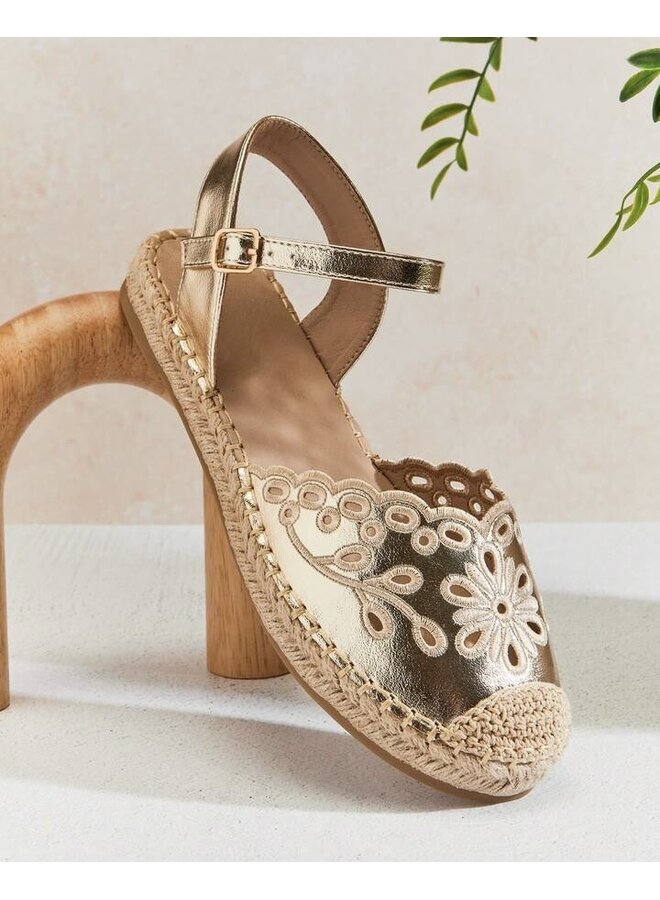 Chrom-77 Casual Espadrilles - Gold