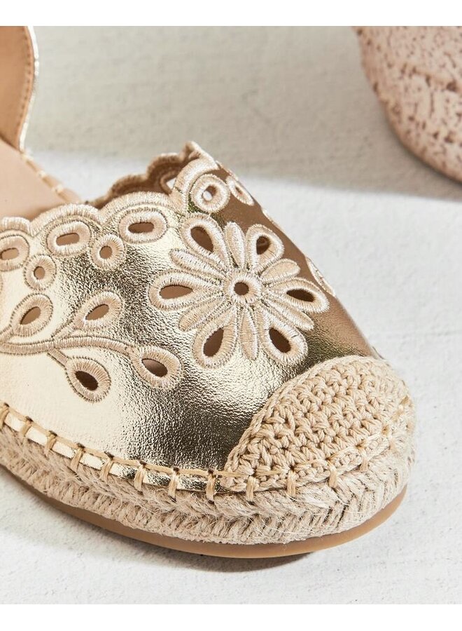 Chrom-77 Casual Espadrilles - Gold