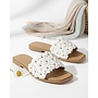 Autumn-48 Flat Sandal - White Pu